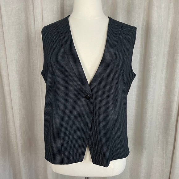 Vintage Jackets & Coats Vintage Womens Vest Size 8 Black White